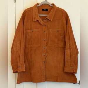 Able Rust Corduroy Shacket